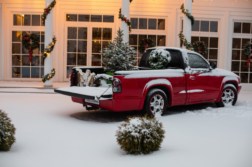 Chevy Truck in the Snow