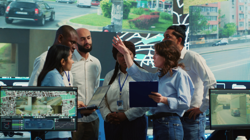 People having a discussion