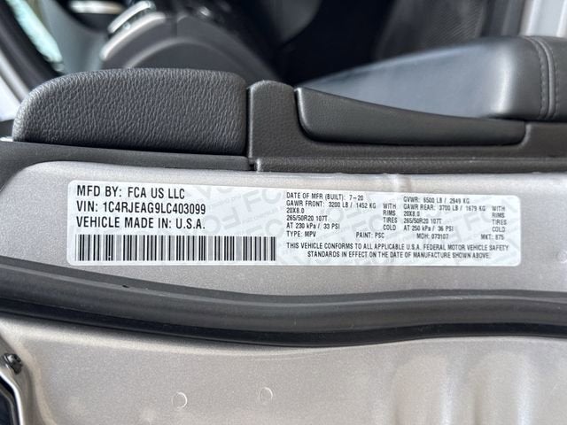 2020 Jeep Grand Cherokee Altitude 4x2