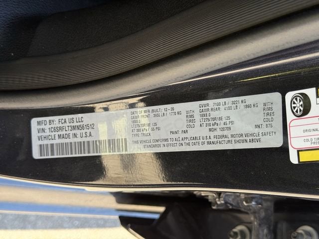 2021 RAM 1500 Rebel Crew Cab 4x4 5'7" Box