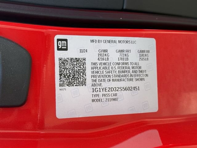 2025 Chevrolet Corvette Z06 2LZ