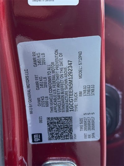 2021 Chevrolet Colorado ZR2