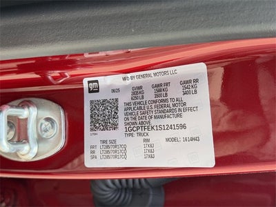 2025 Chevrolet Colorado ZR2