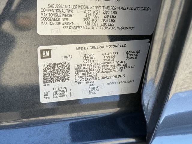 2021 Chevrolet Silverado 1500 RST