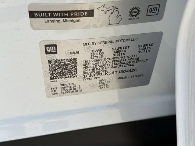 2026 Chevrolet Traverse LT