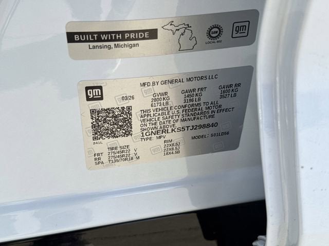 2026 Chevrolet Traverse RS