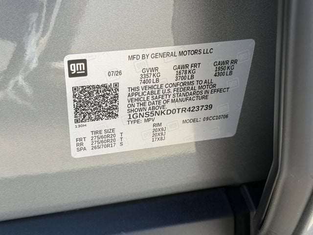 2026 Chevrolet Tahoe LT