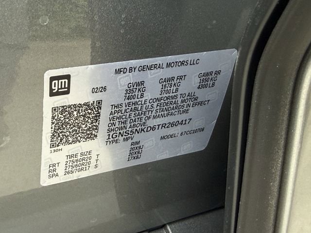 2026 Chevrolet Tahoe LT