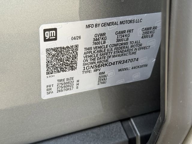2026 Chevrolet Tahoe RST