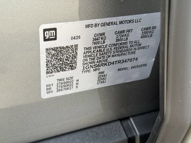 2026 Chevrolet Tahoe RST