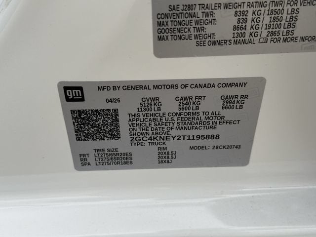 2026 Chevrolet Silverado 2500 HD LT
