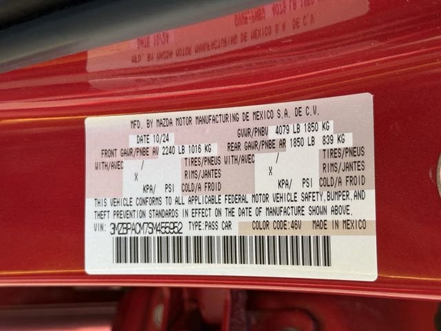 2025 Mazda Mazda3 Sedan 2.5 S Preferred