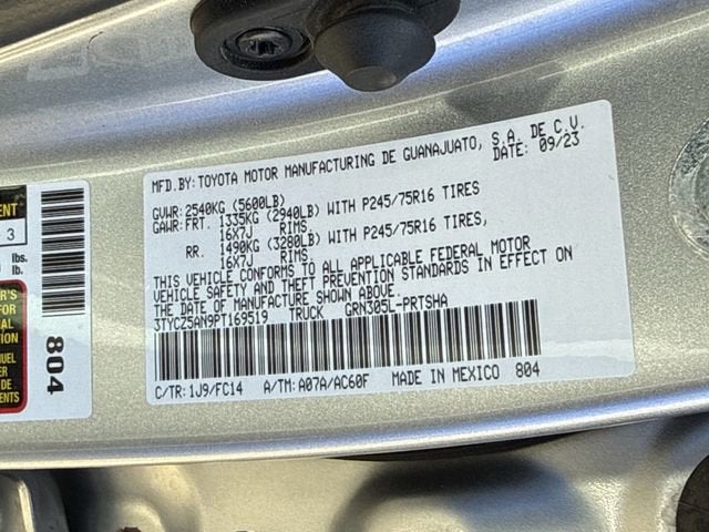 2023 Toyota Tacoma 4WD SR