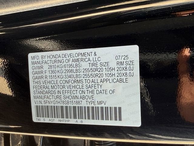 2025 Honda Pilot Touring