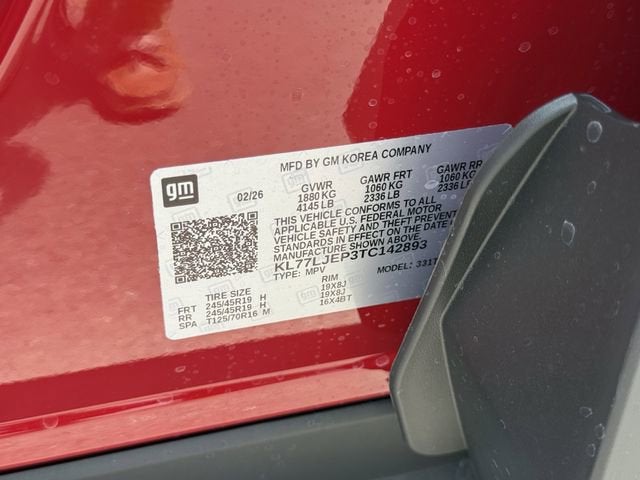 2026 Chevrolet Trax 2RS