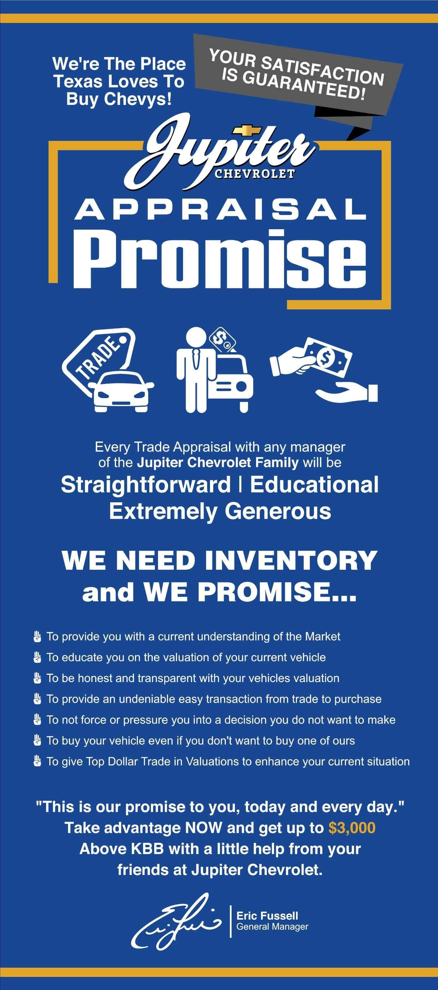 Jupiter Chevrolet Appraisal Promise